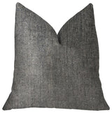 Cambridge Gray and Silver Luxury Throw Pillow, 20"x36" King