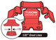 Tuscan Seamclip Red for Gauged tiles 3/8" to 1/2" thick Grout 1/32", 150 Clips