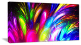 Mysterious Psychedelic Design, Oversized Abstract Canvas Art Print, 60x28