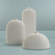 Lucca All-White Ceramic Vase, Small