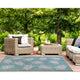 Carmel Seaturtles Indoor/Outdoor Rug, Aqua, 4'10"x7'6"