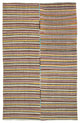 Rug N Carpet - Handmade Oriental 6' 4'' x 10' 0'' Unique Wool Kilim Rug