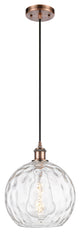 Innovations 516-1P-AC-G1215-10-LED 1 Light Pendant, Antique Copper