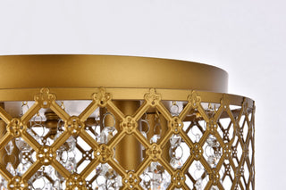 Thomas 4-Light Brass Flush Mount