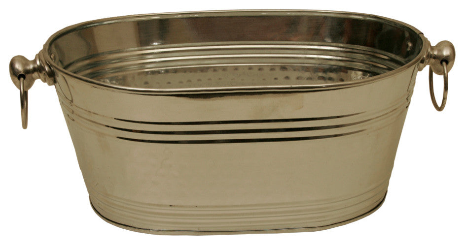 Oval Metal Waterproof Beverage Container, Size: 14.5" X 11" X 6.5"