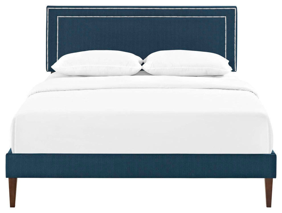 Virginia Full Platform Bed with Squared Tapered Legs