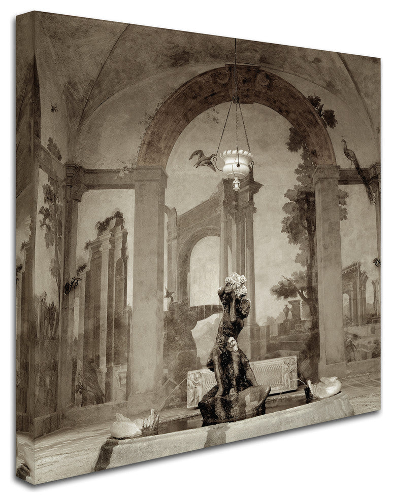 Alan Blaustein ''Lombardy Giardini I'' Canvas Art, 14x14