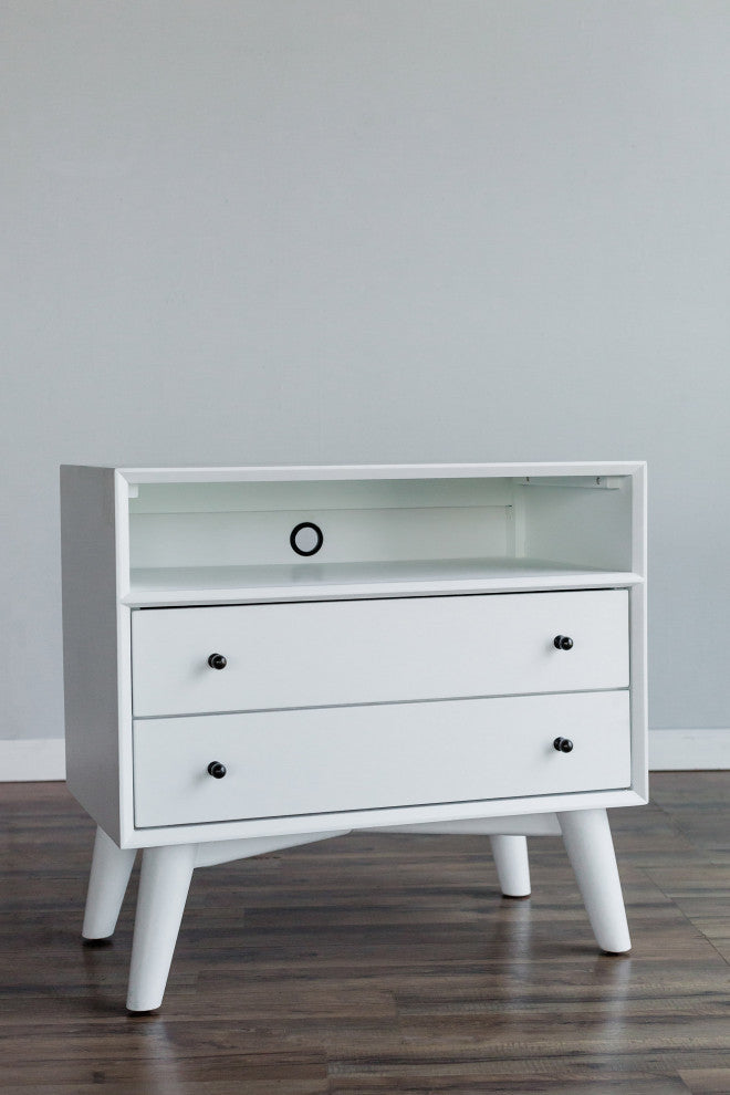 Flynn Large Nightstand, Gray