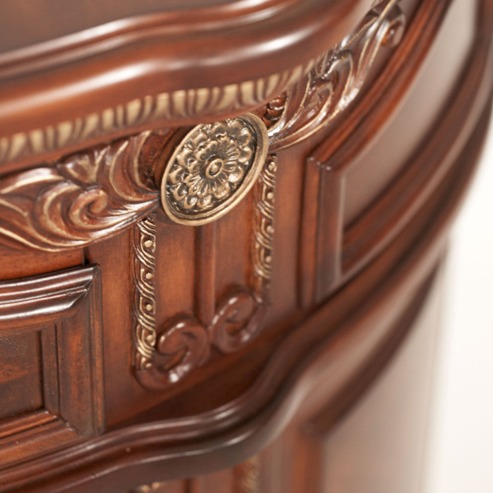Cortina Bedside Chest, Honey Walnut