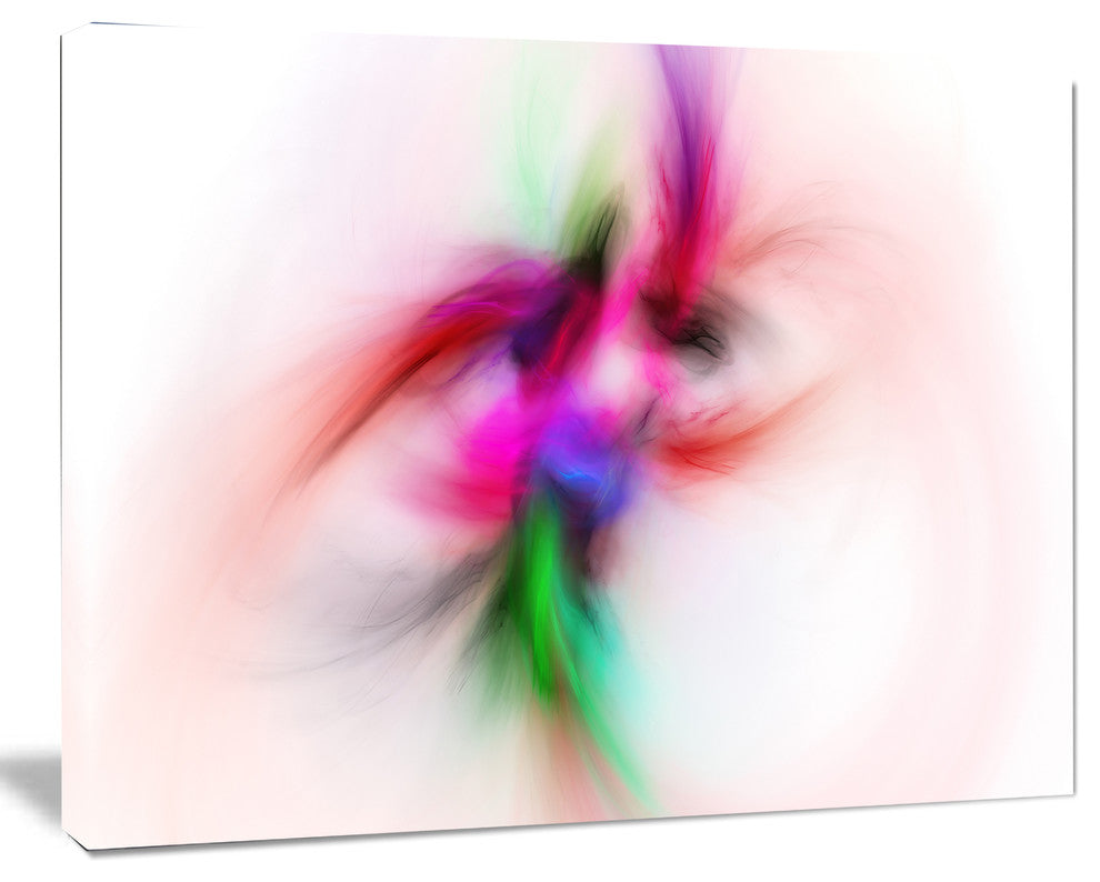 Colorful Electromagnetic Field, Oversized Abstract Canvas Art Print, 60x40