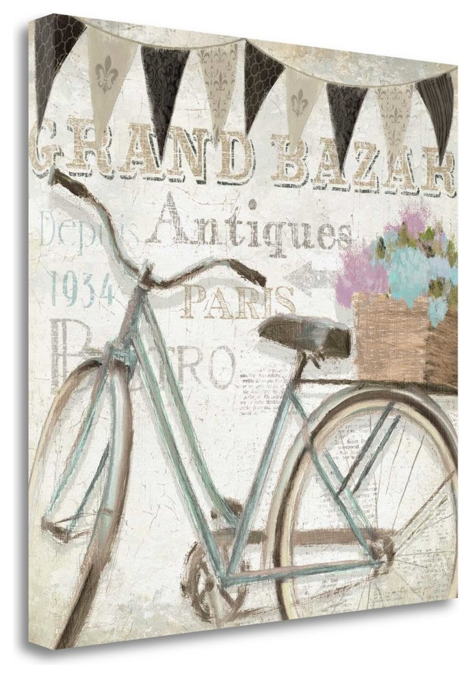 "French Flea Market II" By Emily Adams, Giclee Print on Gallery Wrap Canvas