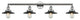 INNOVATIONS LIGHTING 215-PC-M6BK-LED Railroad 4 Light Bath Vanity Light