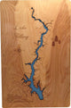 Lake Tillery, North Carolina-Wood Lake Map, Medium Standout