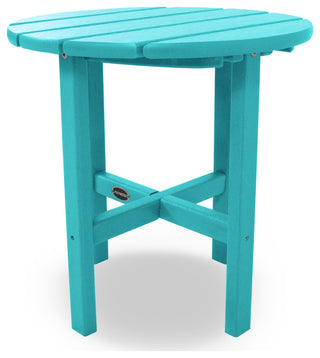 Polywood Round 18" Side Table, Aruba