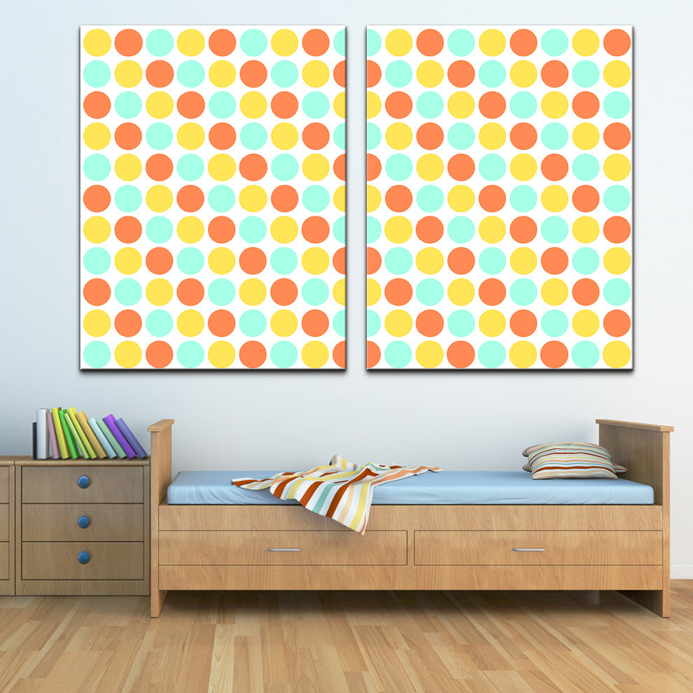Geometric Study XXI Canvas Wall Art 2-Piece Set, 60"x40"