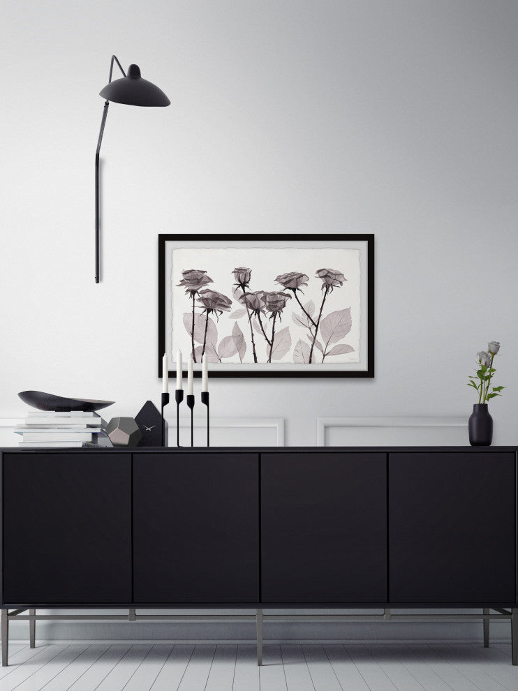 "Delicate Petals" Framed Painting Print