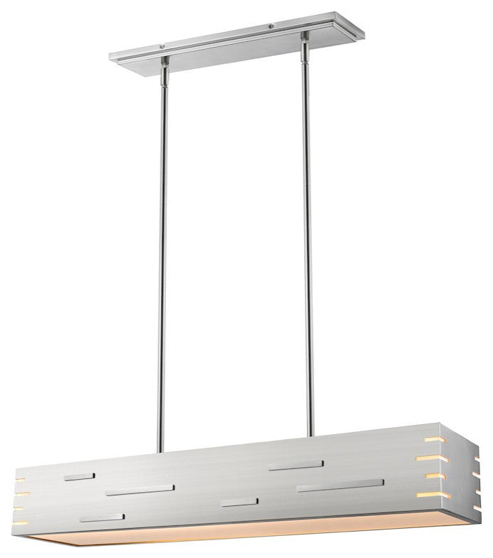 Zlite 332-34BN-LED 1-Light Chandelier, Brushed Nickel