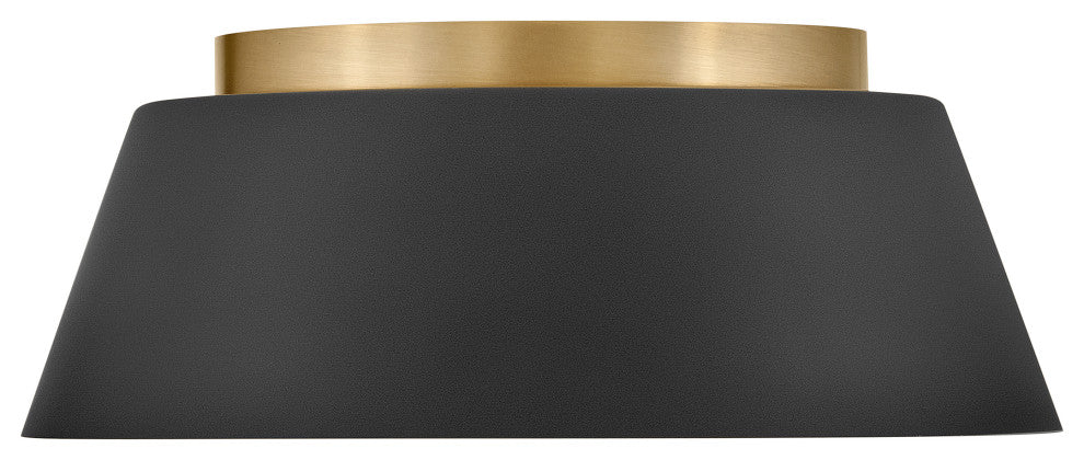 Lark Tess Medium Flush Mount, Black
