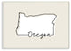 Oregon Home State Map Neutral Print Design, 12"x18"