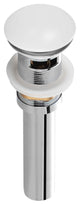 Fine Fixtures Pop-Up Bathroom Sink Drain With Overflow, White
