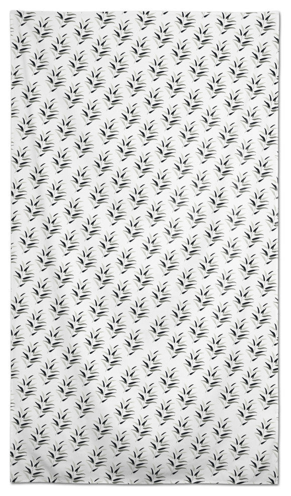 Dark Leaf Pattern 58x102 Tablecloth