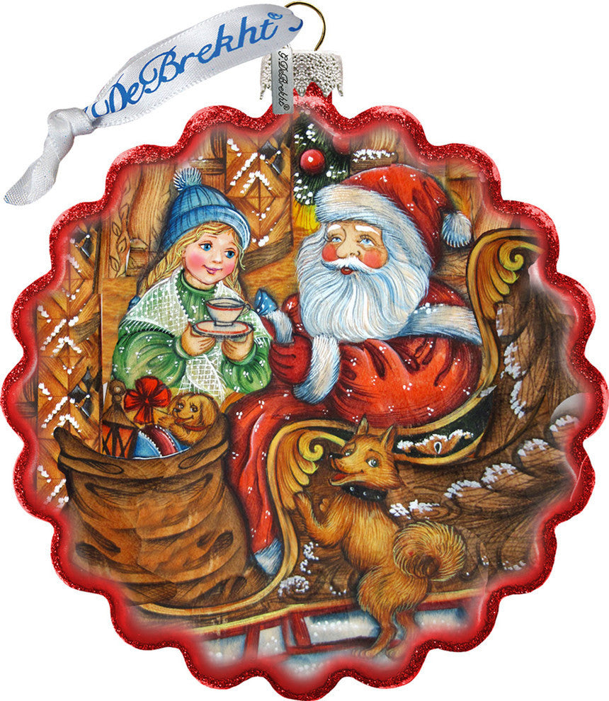 Santa''s Arrival Wreath Ornament