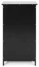 Chloe Modern Bathroom Storage Cabinet, Black