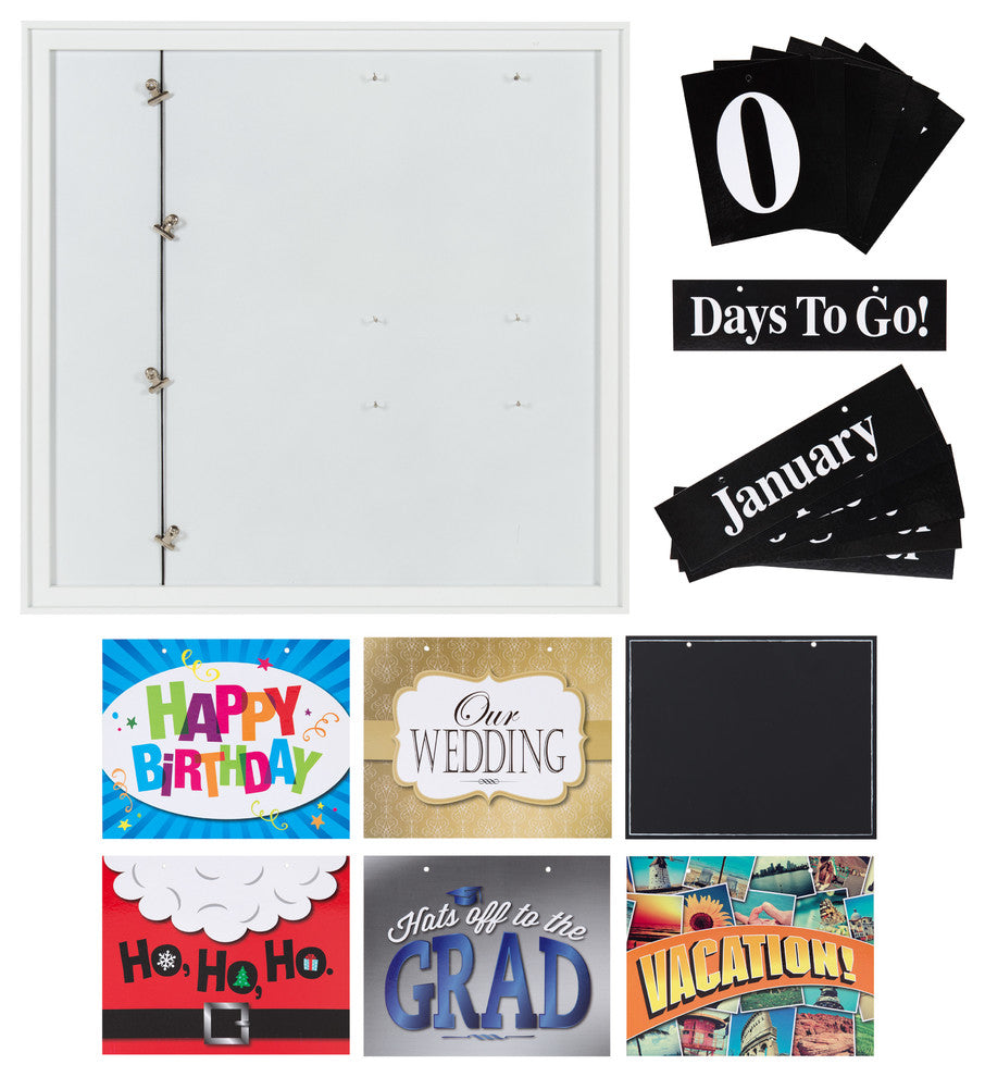 Kate and Laurel, Kayden 30 Day Countdown Collage, White