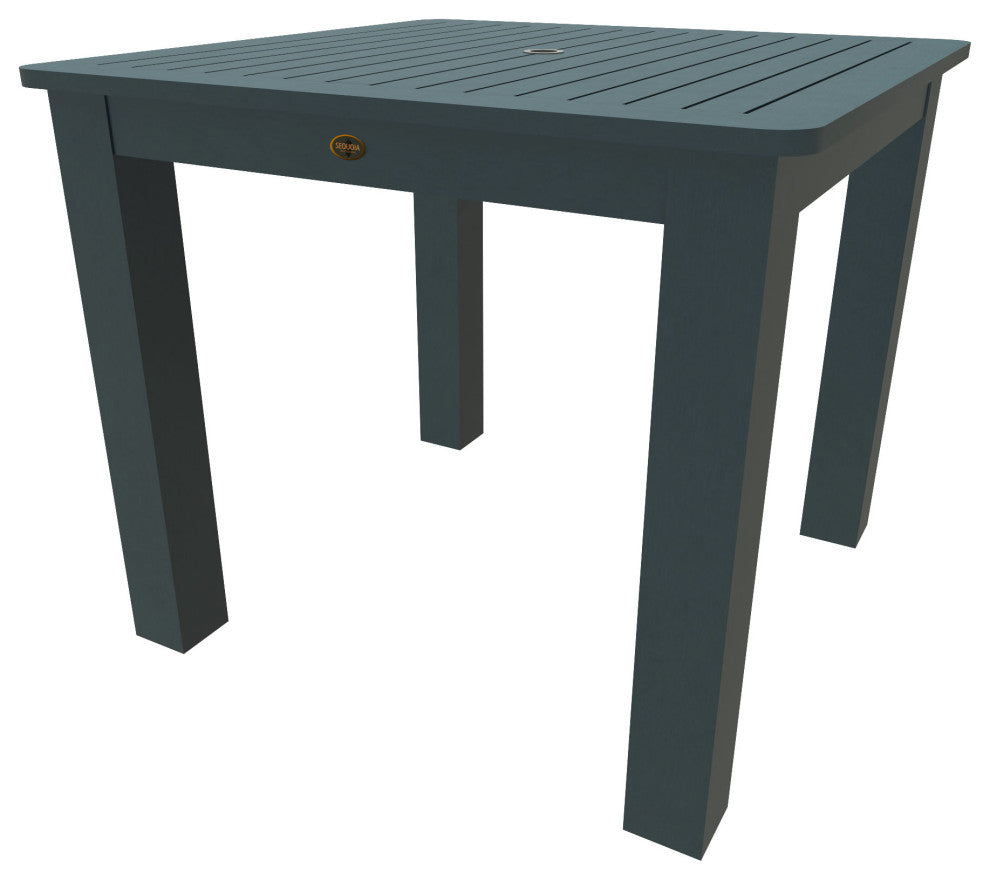 Square 42x42 Counter Dining Table, Weathered Acorn, Nantucket Blue