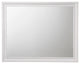Benzara BM232982 Wooden Rectangular Wall Mirror With Beveled Edges, White