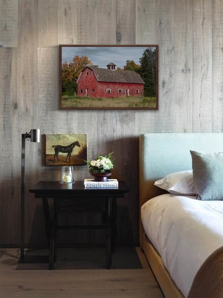 "Iconic Red" Framed Painting Print, 36"x24"