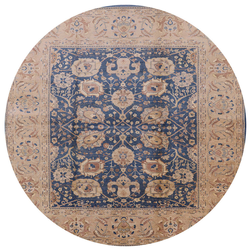 Ahgly Company Indoor Round Mid-Century Modern Area Rugs, 8' Round