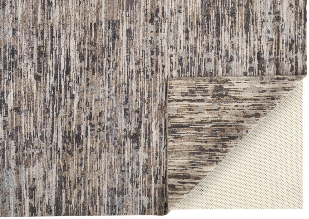Weave & Wander Clarkson Rug, Gunmetal/Silver Blue3ft-6in x 5ft-6in