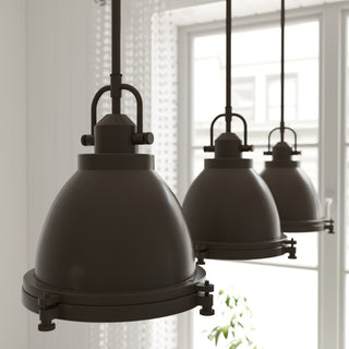 Hunter Bridgemoor Noble Bronze 1-Light Pendant Ceiling Light Fixture