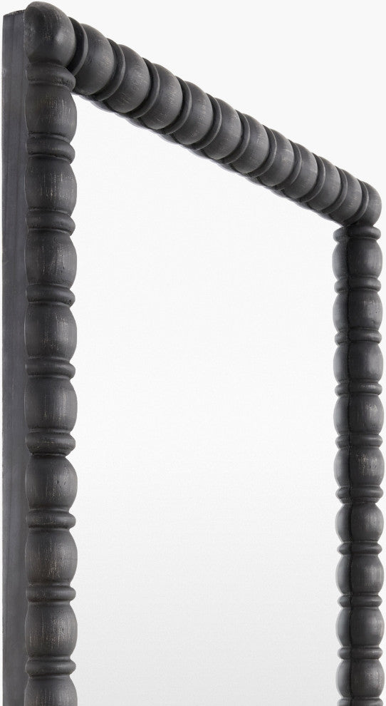 Galey Alix x Livabliss Karling Blair GAKB-1000 Accent Mirror, Antiqued Black, 37"h X 24"w X 2"d