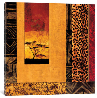 "African Studies I" by Chris Donovan, Canvas Print, 26"x26"