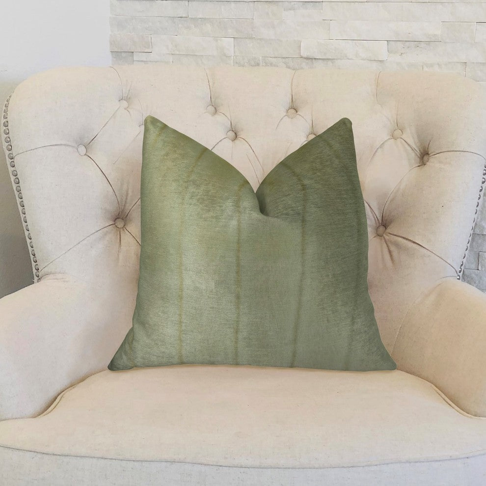 Lavish Mink Ivory Off White Handmade Luxury Pillow, 26"x26"