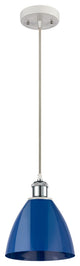 Innovations 516-1P-WPC-MBD-75-BL 1-Light Mini Pendant, White, Polished Chrome