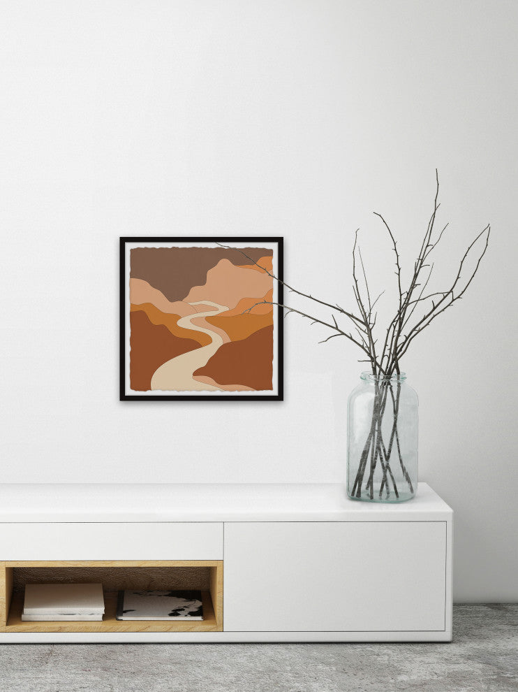 "The Endless River" Framed Painting Print, 32x32
