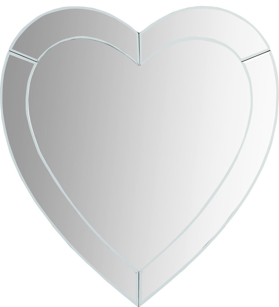 Heart Collection Heart Shaped Contemporary Mirror