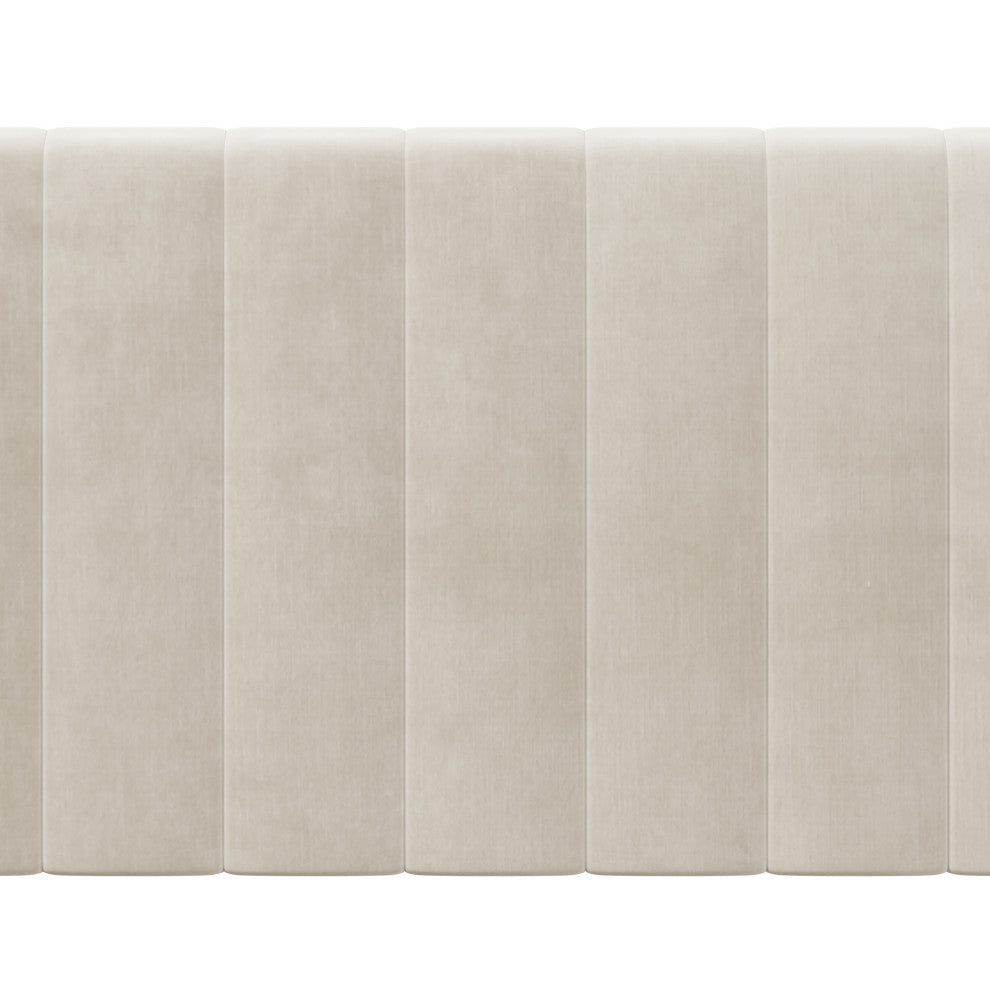 Hillsdale Crestone Channel Tufted Upholstered Full/Queen Size Headboard