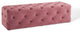 Anthem 60" Tufted Button Entryway Performance Velvet Bench Dusty Rose