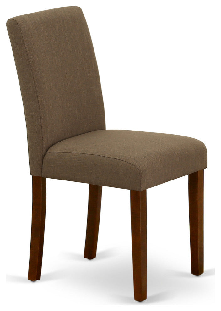 3Pc Rectangular 42/54" Table, 12, Leaf, Two Parson Chair, Mahogany Leg, Coffee
