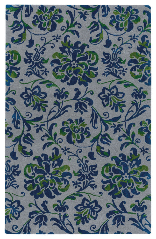 Capel Monaco Nickel Navy 3877_340 Hand Tufted Rugs - 5' X 8' Rectangle