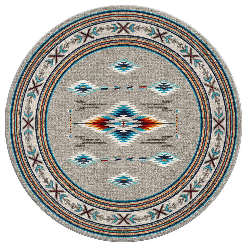 Flight Path, Gray, 8' Round