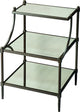 Butler Peninsula Mirrored Tiered Side Table