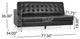 Goliath Contemporary Faux Leather Tufted 5 Seater Sectional Sofa Set