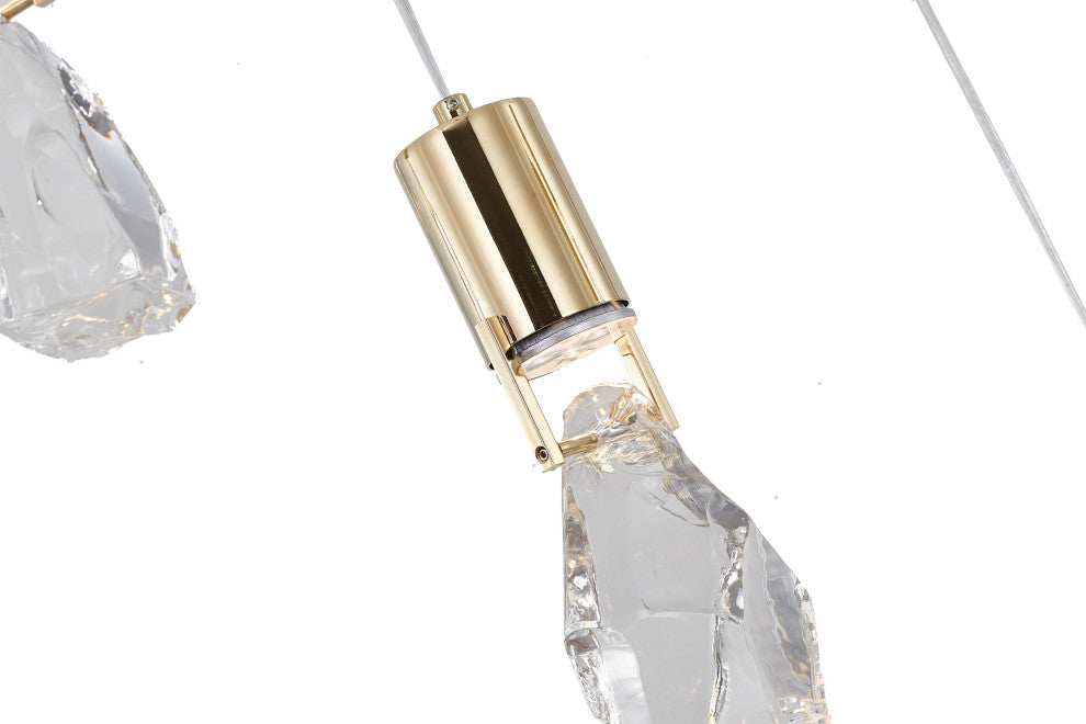 Bethel International MAT09C40G 10-Light Chandelier, Brushed Gold