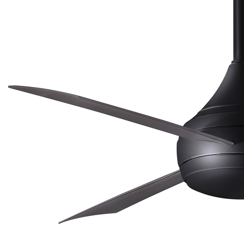 Donaire Paddle Fan Integrated LED, Matte Black, Brushed Bronze Blades