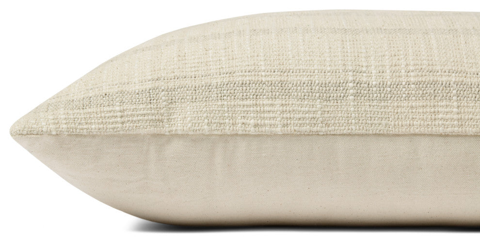 Angela Rose x Loloi Joshua Ivory / Grey 18'' x 18'' Cover, Poly Pillow
